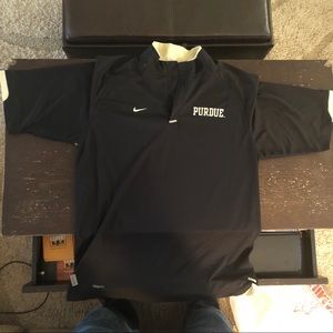 🔥NWOT Purdue Nike TEAM Football 1/4 Zip Pullover